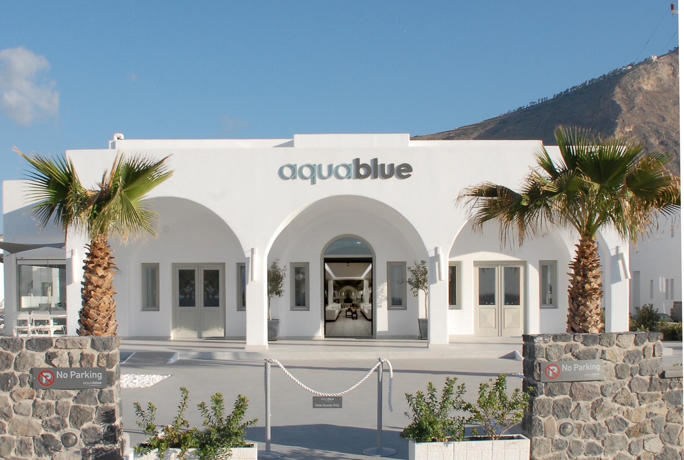 Aqua Blue Beach Hotel Perissa  Esterno foto
