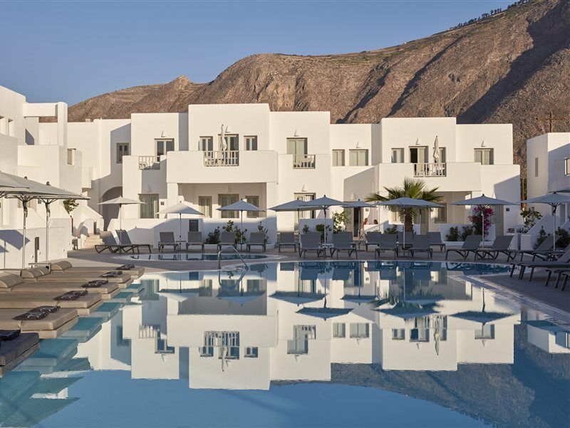 Aqua Blue Beach Hotel Perissa  Esterno foto