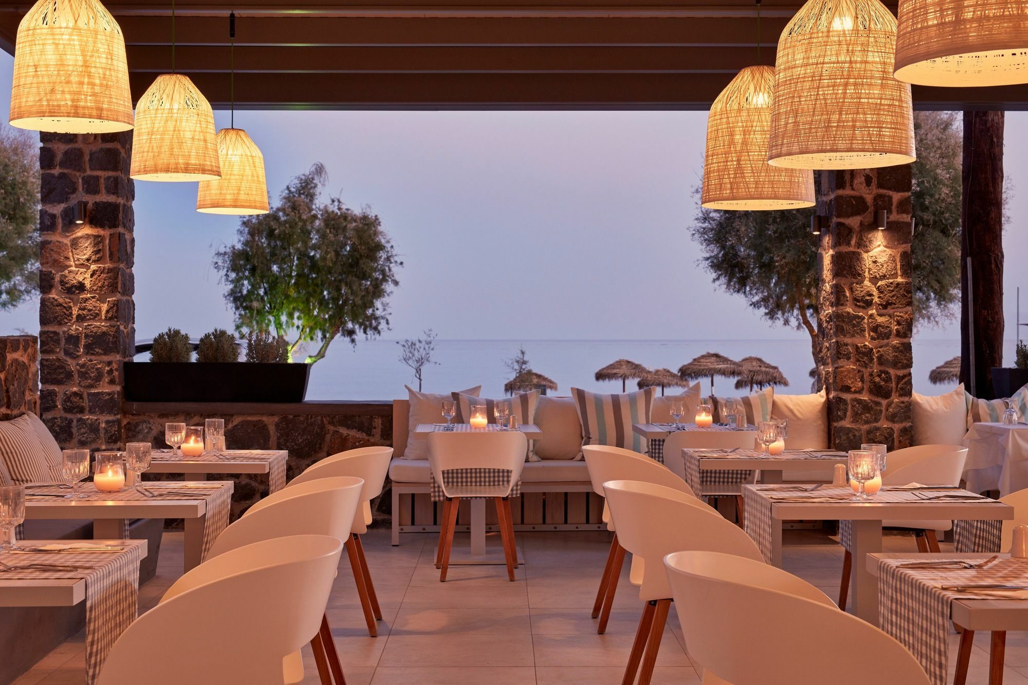 Aqua Blue Beach Hotel Perissa  Esterno foto